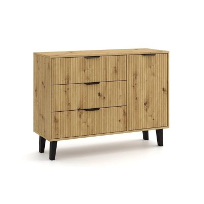 5. KOMODA SCANDI 1D3S SLIM DĄB ARTISAN