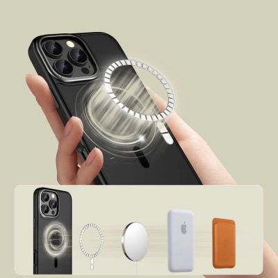 3. Etui Tech-Protect MagEdge MagSafe na iPhone 16 Pro - półprzezroczyste