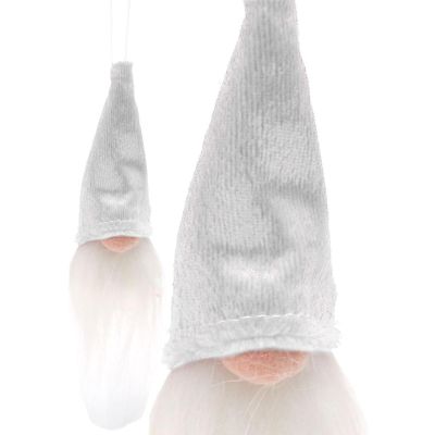 13. ZAWIESZKA DEKORACYJNA MIKOŁAJ 11CM BIAŁY