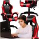 10. Extralink Gaming | Fotel gamingowy | biurowy, obrotowy, kubełkowy, czarno-czerwony, G-522