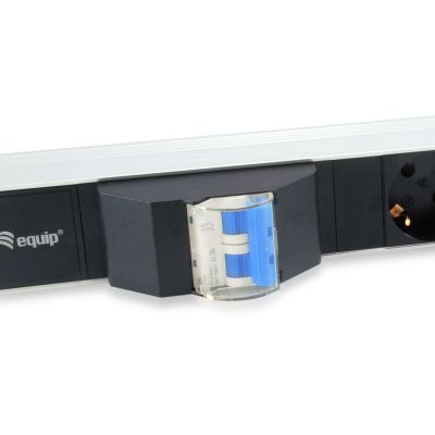 4. Equip 333312 rozdzielacz zasilania PDU 6 x gniazdo sieciowe 1U Czarny