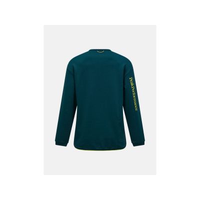 3. Bluza damska PEAK PERFORMANCE W Trail Polartec Power Grid Crew kolor zielony