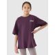 T-shirt dziewczęcy oversize z nadrukiem 4F 4FJRSS25TTSHF2586-50S