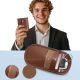 4. Etui na kluczyki samochodowe Tech-Protect KLR100 blokujące RFID- brązowe