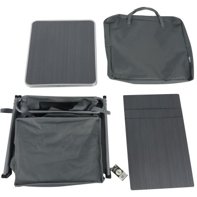 13. SZAFA TURYSTYCZNA SKŁADANA Z 3 PÓŁKAMI 60x51x98CM ENERO CAMP