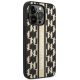 4. Etui Karl Lagerfeld Monogram Stripe na iPhone 14 Pro Max - brązowe
