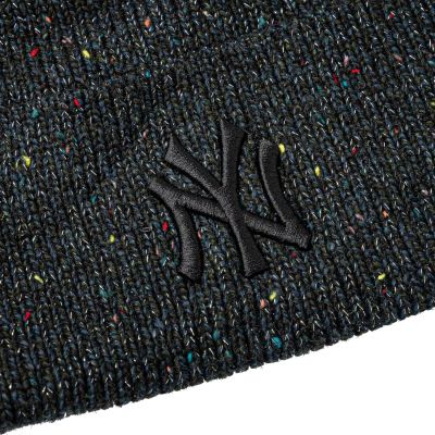 3. New Era Wmns Glitter Beanie New York Yankees Hat 60691294 Czarne One size