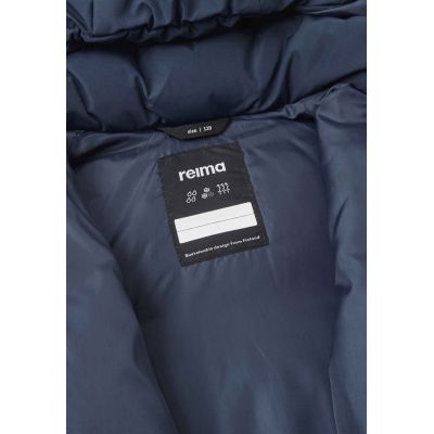 5. Kurtka puchowa dziecięca Reima Down jacket. Paimio Navy  Age 3 Junior Unisex wodoodporna granatowa (5100282A-6980)