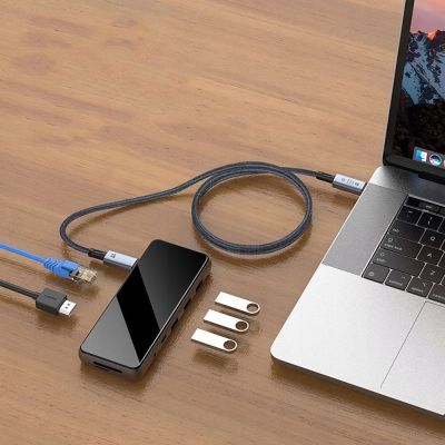7. Kabel Tech-Protect UltraBoost Max USB-C 4.0 / USB-C 4.0 PD 240W 8K 40Gbps 1m - szary