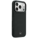 4. Etui Mercedes Leather Mesh with Bow Line MagSafe na iPhone 18 Pro Max / 17 Pro Max - czarne