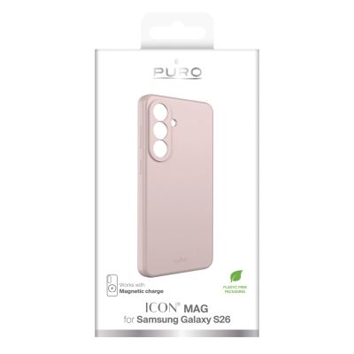 2. Etui silikonowe Puro ICON MAG ns Samsung Galaxy S26 kompatybilne z MagSafe - różowe