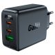 4. Acefast szybka ładowarka sieciowa GaN (2x USB-C / USB-A) PPS / PD / QC4+ 65W biała (A41)