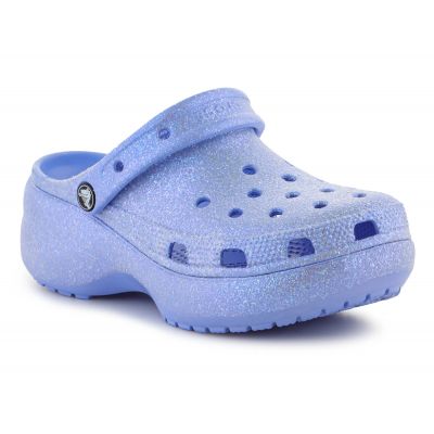 6. Klapki Crocs Classic Platform Glitter Clog W 207241-5Q6