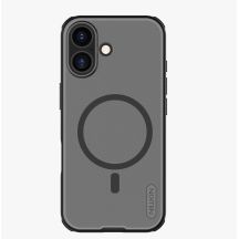 Etui Nillkin Super Frosted Shield Pro Magnetic kompatybilne z MagSafe na iPhone 17 - półprzezroczyste-czarne