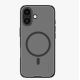 Etui Nillkin Super Frosted Shield Pro Magnetic kompatybilne z MagSafe na iPhone 17 - półprzezroczyste-czarne