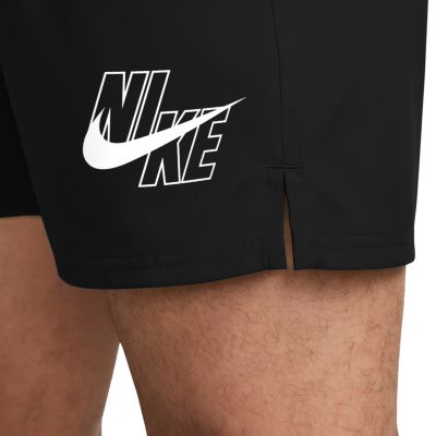 5. Spodenki kąpielowe Nike Logo Lap 5" Volley czarne NESSG574 001