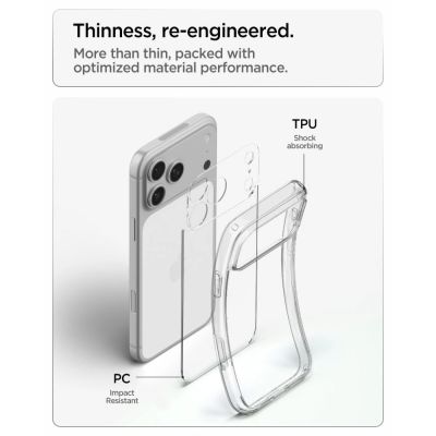 7. Etui Spigen Ultra Hybrid na iPhone 18 Pro / 17 Pro - przezroczyste