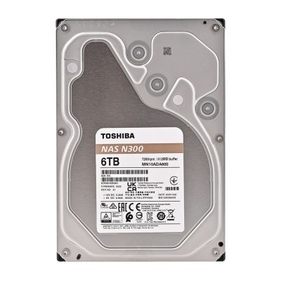 8. Toshiba BULK N300 NAS Dysk twardy 6TB 512MB - Hdd - Serial ATA