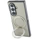 3. Etui Guess Magnetic Ring Stand Grained Classic Logo MagSafe na Samsung Galaxy Z Fold 8 Ultra - beżowe