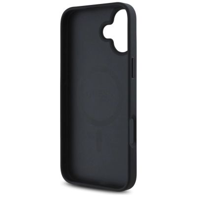 7. Etui Guess 4G Circle Classic Logo MagSafe na iPhone 16 - czarne