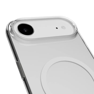 7. Etui Puro Lite Mag TPU+PC kompatybilne z MagSafe na iPhone 17 Air - przezroczyste z białym pierścieniem