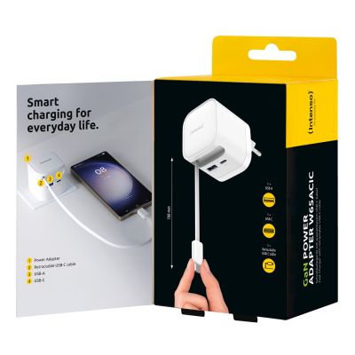 3. Intenso 7806520 adapter zasilający/ inwentor Wewnętrzna 65 W Czarny