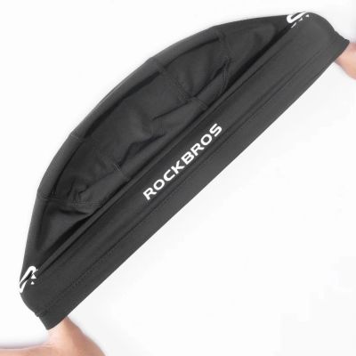 2. Czapka kolarska Rockbros YPP037 z wycięciami na okulary - czarna