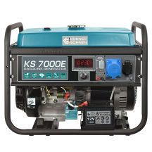 Könner & Söhnen KS 7000E agregat prądotwórczy 5000 W 25 l Benzynowy Czarny, Morski