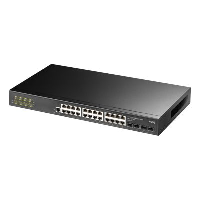 6. Cudy GS2024S2 łącza sieciowe Zarządzany L2/L3 Gigabit Ethernet (10/100/1000) 1U Czarny