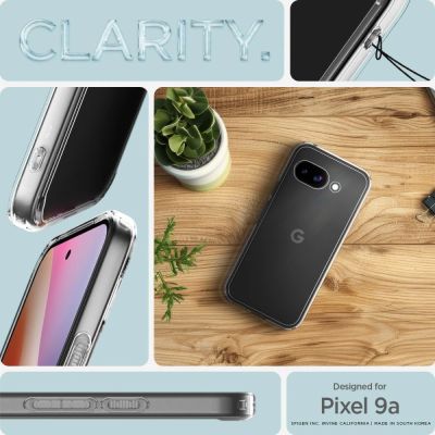 9. Etui Spigen Ultra Hybrid na Google Pixel 9A - przezroczyste