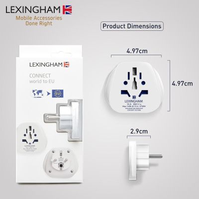 6. LEXINGHAM PRZEJŚCIÓWKA ADAPTER UNIWERSALNA ŚWIAT-> EU SHUCKO 2SZT