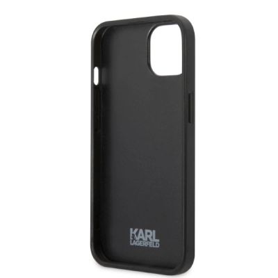 7. Etui Karl Lagerfeld Monogram Ikonik Patch na iPhone 13 mini - niebieskie