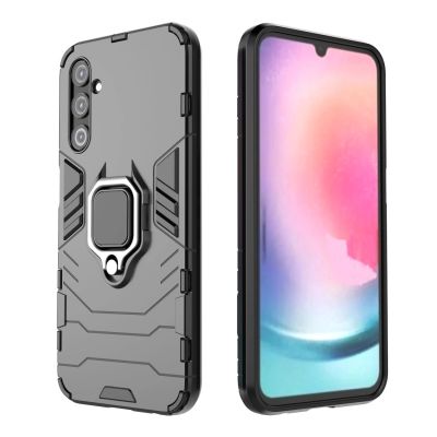 12. Ring Armor etui do Samsung Galaxy A24 4G pancerny pokrowiec uchwyt magnetyczny ring czarne