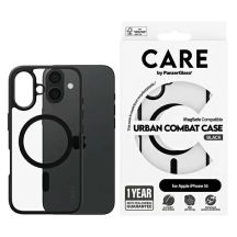Etui CARE by PanzerGlass Flagship Urban Case z MagSafe na iPhone 16 - przezroczyste