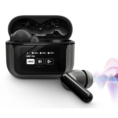 4. Słuchawki dokanałowe Energy Sistem True Wireless Earphones Icon Series z mikrofonem, Bluetooth, Graphite, ANC