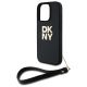 5. Etui DKNY Wrist Strap Stock Logo na iPhone 16 Pro Max - czarne