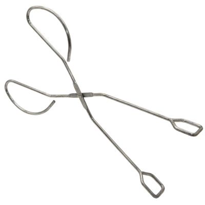 20. SZCZYPCE DO GRILLA DŁ. 27CM SREBRNE