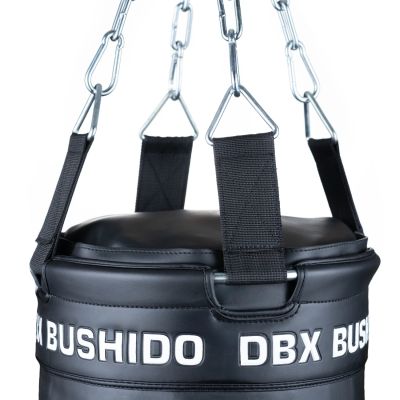 22. Worek bokserski PREMIUM + obręcz SBRX Black  Pusty - 150cm | DBX Bushido