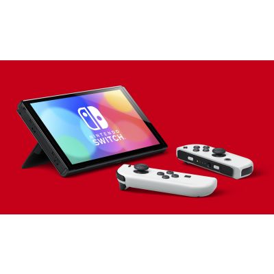 41. Nintendo Switch OLED przenośna konsola do gier 17,8 cm (7") 64 GB Ekran dotykowy Wi-Fi Czarny, Biały
