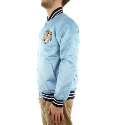 3. Mitchell &amp; Ness kurtka NCAA Heavyweight Satin Jacket University Of North Carolina OJBF3413-UNCYYPPPLTBL