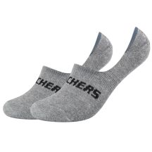 Skechers 2PPK Mesh Ventilation Footies Socks SK44008-9300 Szare 43-46