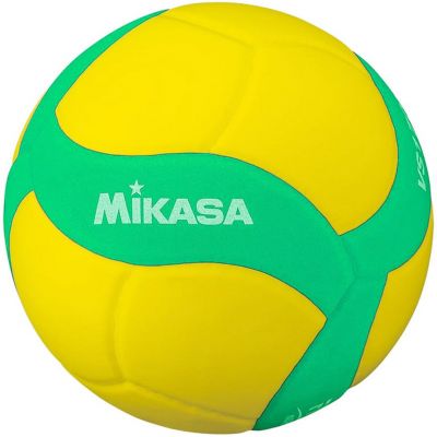 2. Piłka siatkowa Mikasa VS160W żółto-zielona rozmiar 4