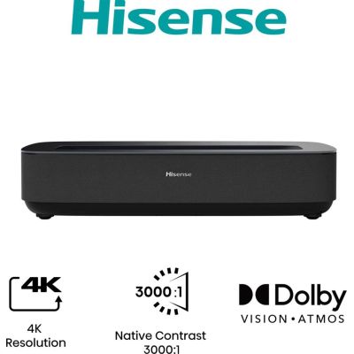 Projektor Hisense PL1SE Beamer Ultra-Short-Throw-Projektor 2100 ANSI Lumen DLP 2160p (3840x2160) Schwarz
