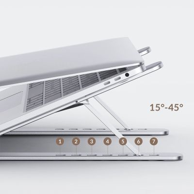 9. Podstawka pod laptopa Orico PFB-A21 11-17" regulowana składana - srebrna