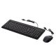 3. Zestaw klawiatura + mysz HP 150 Wired Mouse and Keyboard przewodowe czarne 240J7AA
