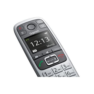 3. Gigaset E560HX int. słuchawka z przyciskiem Gro i podstawką ładującą - platynowa