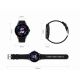 24. Smartwatch Damski GRAVITY GT12-7 Czarny Pasek Silikonowy + Srebrna Bransoleta