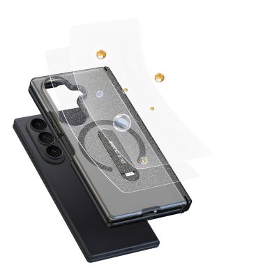 10. Etui Dux Ducis Kind na Samsung Galaxy Z Fold 8 Ultra / Z Fold 7 z podstawką kompatybilne z MagSafe - czarne