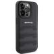 4. Etui Mercedes AMG Leather Debossed Lines  naiPhone 15 Pro Max - czarne