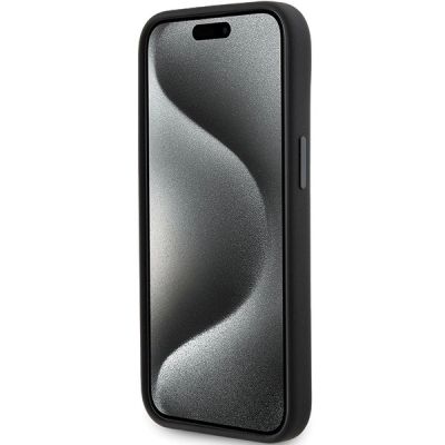5. Etui Karl Lagerfeld Silicone Ikonik Metal Pin na iPhone 15 - czarne